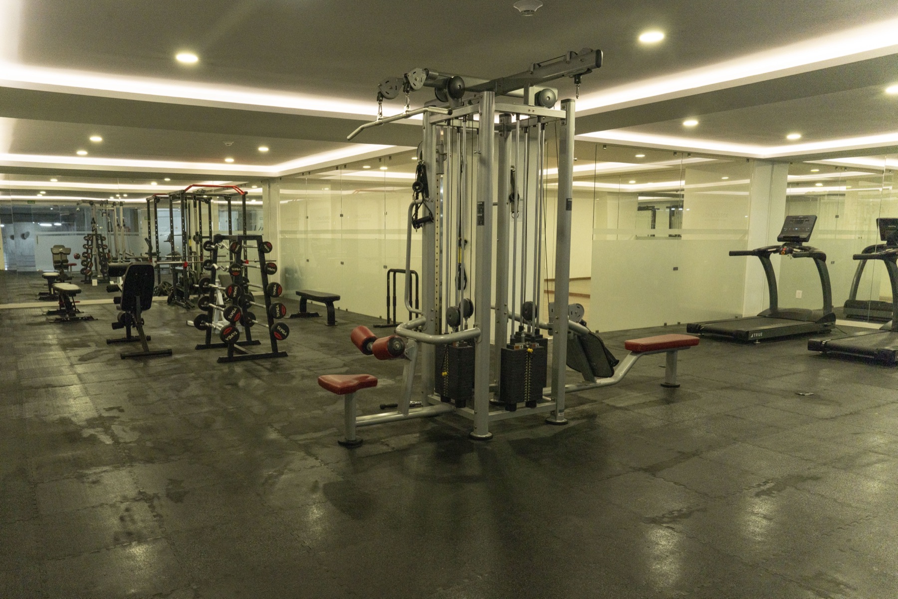 Gimnasio equipado del conjunto